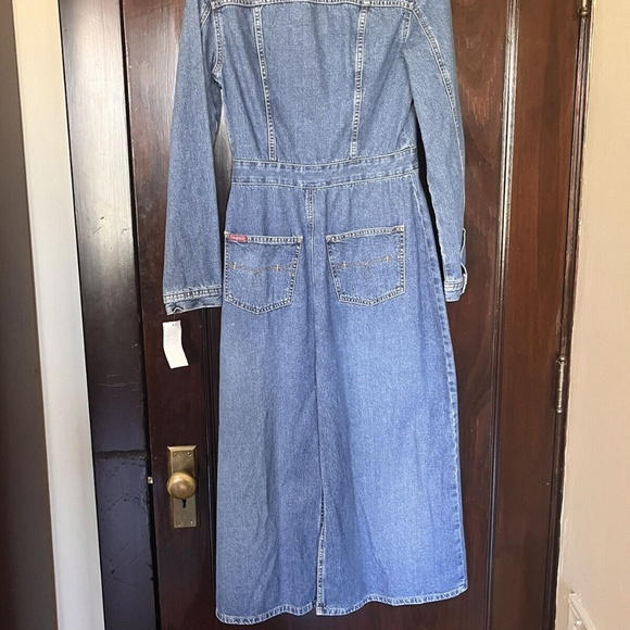 Vintage Late 90’s NWT Fragile Jeans Denim Long Duster Overcoat - Picture 6 of 13